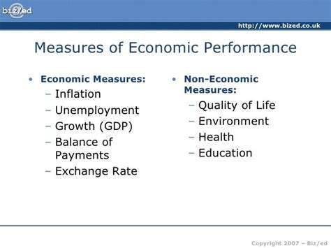 Which Of The Following Measures The Economy's Overall Performance